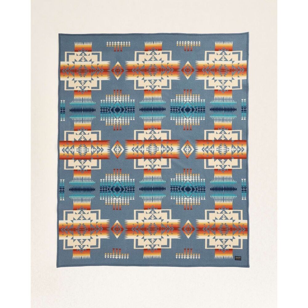 NWT Pendleton Beaver State Chief Joseph Wool Blend Blanket Slate Multi 64"x80" - Picture 2 of 14